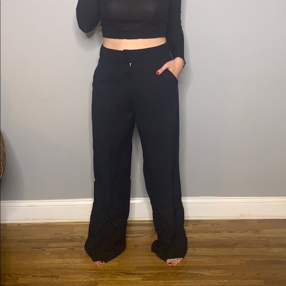 Anthropologie Wide Leg Black Linen Pant - Picture 4 of 8